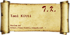 Tasi Kitti névjegykártya